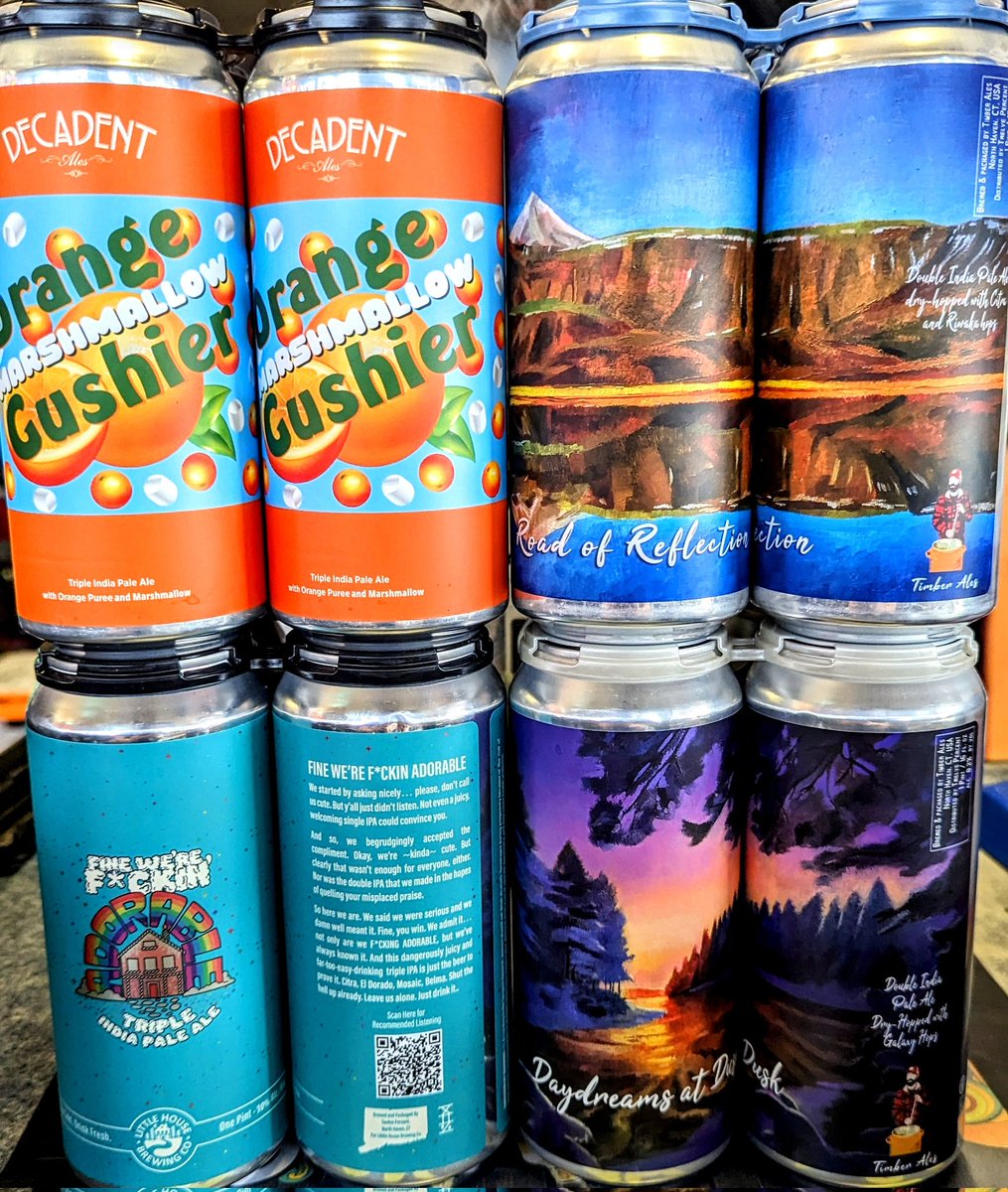 LightnerLiquor's tweet photo. BIG BREW INFLUX! @twelve_percent DROP! @AbominationBrew @Omnipollo #nightmarebrewing @DecadentAles #frontporchbrewing @LittleHouseBrew @TimberAles @twovillainsbeer @ToxBrewing #fatorangecatbrewco @EvilTwinBrewing https://t.co/buQs4NAifU