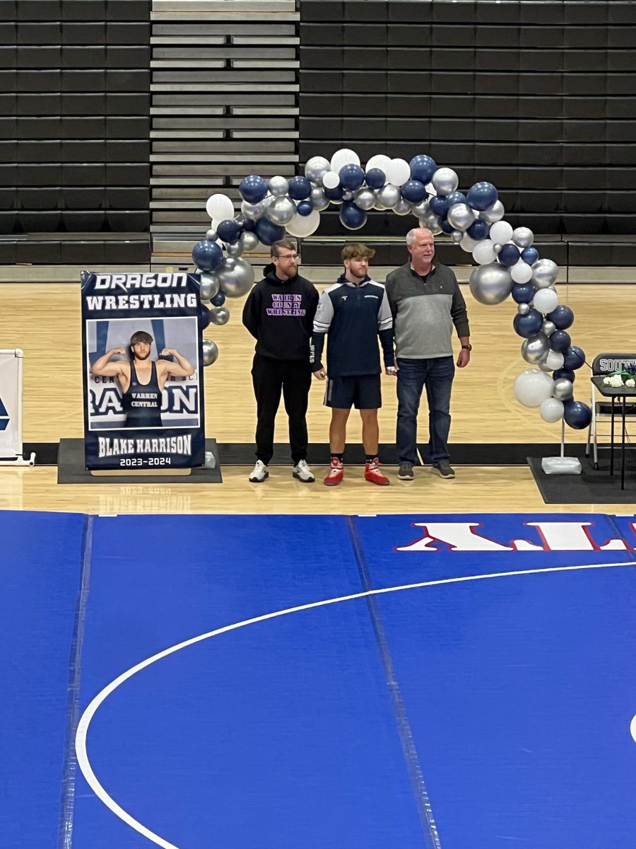 Congratulations to our loan Dragon Senior on the <a href="/wcwrestlingBG/">Warren County Wrestling</a> team, Mr. Blake Harrison. Nothing but great things to say about this young man. He has represented Dragon Nation well as a member of this team.