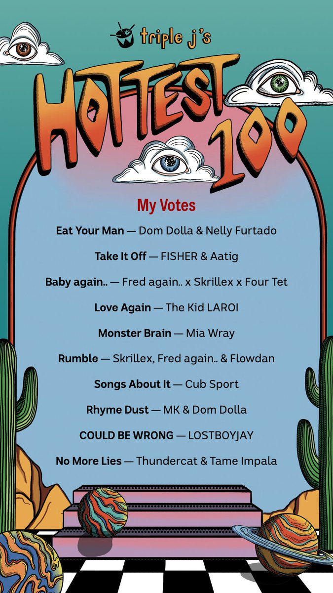 jasononeill3's tweet photo. Triple J #Hottest100 @triplej https://t.co/IQAtM2SW4R