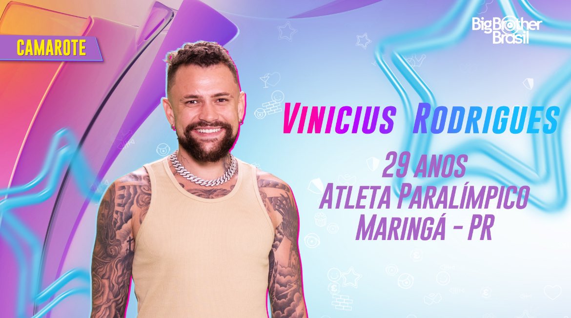 BardaSamira's tweet photo. ⭐️CAMAROTE ⭐️

Vinicius Rodrigues 
29 anos
Atleta 
PR https://t.co/zNfaeIFsFa