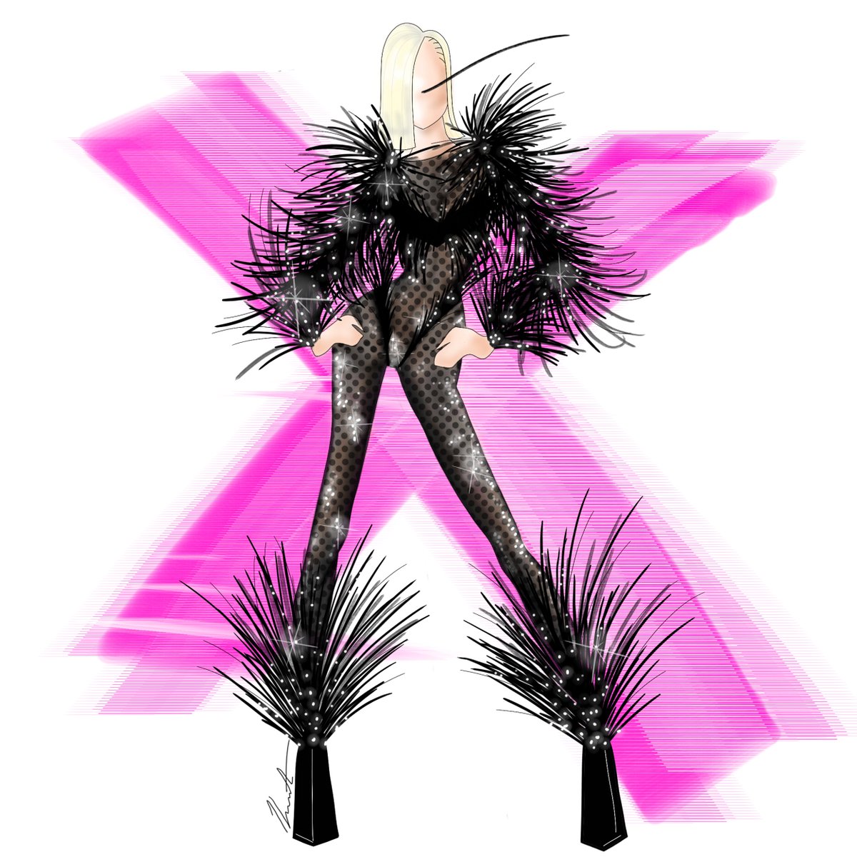 My illustration of @xtina kicking off 2024 in @mugler 
#ChristinaAguilera #Xtina