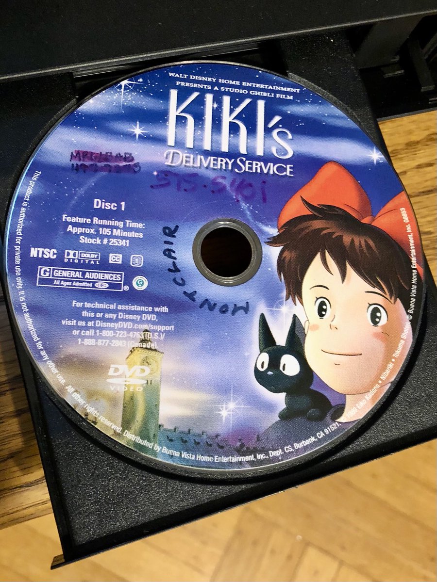 momlovesfilm's tweet image. Watching Kiki’s Delivery Service and I learn that it’s Miyazaki’s birthday. #goodtiming #filmfun