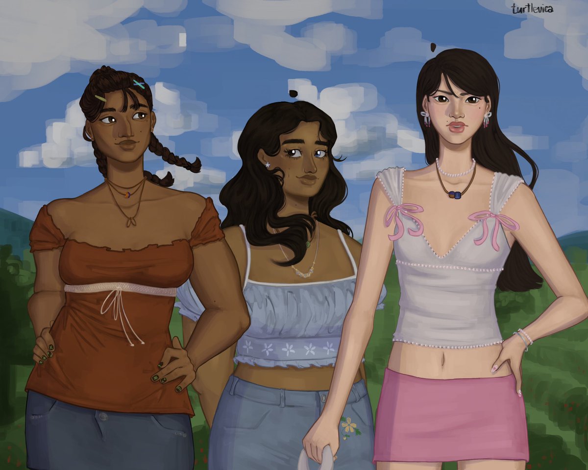 LuvingSolace's tweet image. The holy trinity

FULL RENDERED PIECE AFTER LIKE 6 MONTHS😍😍😍 see y’all in a year with a new one! 

Ignore:
[ #drewtanaka #pipermclean #silenabeauregard #pjo #PercyJacksonAndTheOlympians #fanart silena Beauregard piper McLean fanart drew Tanaka Percy Jackson art]