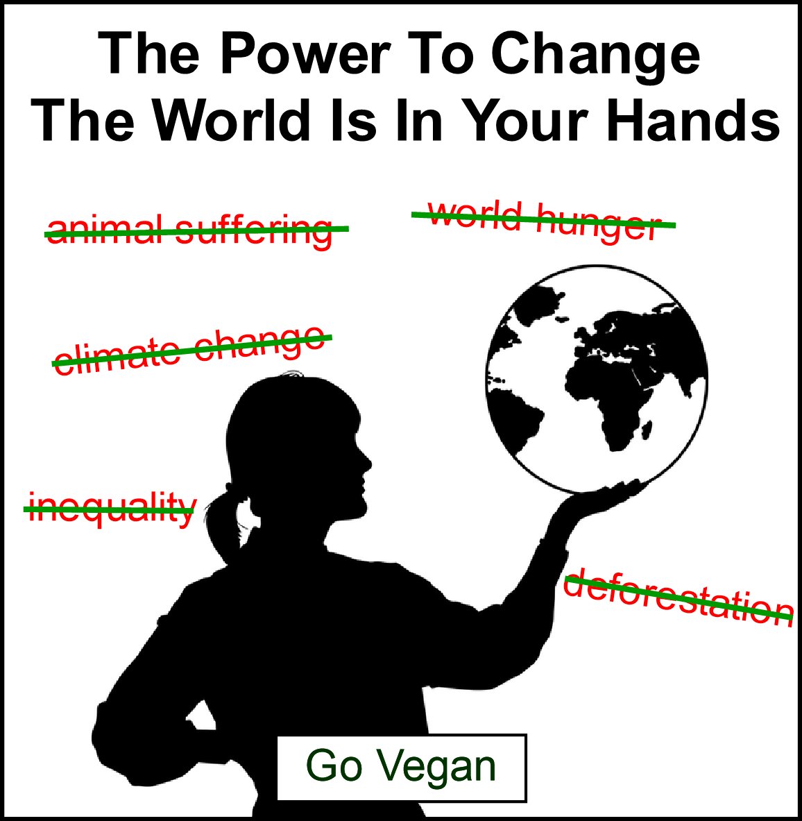 #youarepowerful #youhavethepower #govegan #vegan #veganforpeace #changetheworld #bethechange