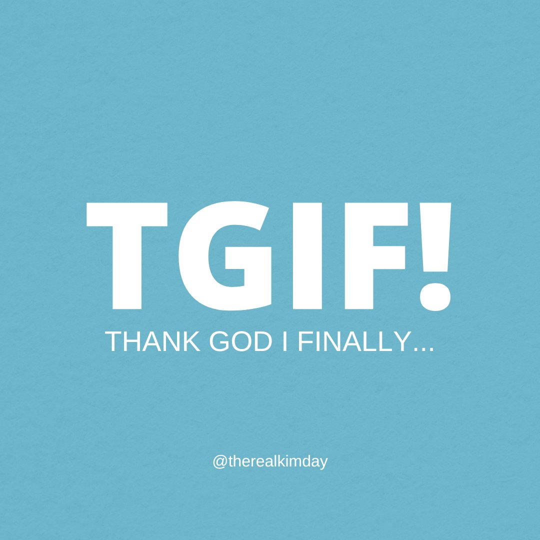 𝐓𝐡𝐚𝐧𝐤 𝐆𝐨𝐝 𝐈𝐭'𝐬 𝐅𝐫𝐢𝐝𝐚𝐲! #TGIF

𝘞𝘩𝘢𝘵 𝘪𝘧 𝘦𝘷𝘦𝘳𝘺𝘥𝘢𝘺 𝘸𝘦𝘳𝘦 𝘭𝘪𝘬𝘦 𝘍𝘳𝘪𝘥𝘢𝘺?

… 𝐭𝐡𝐚𝐧𝐤 𝐠𝐨𝐝 𝐈 𝐟𝐢𝐧𝐚𝐥𝐥𝐲 … took the leap of faith!

I’m now grateful &amp; blessed to be traveling the world living my dream life.

Let's do this!
Kim✨