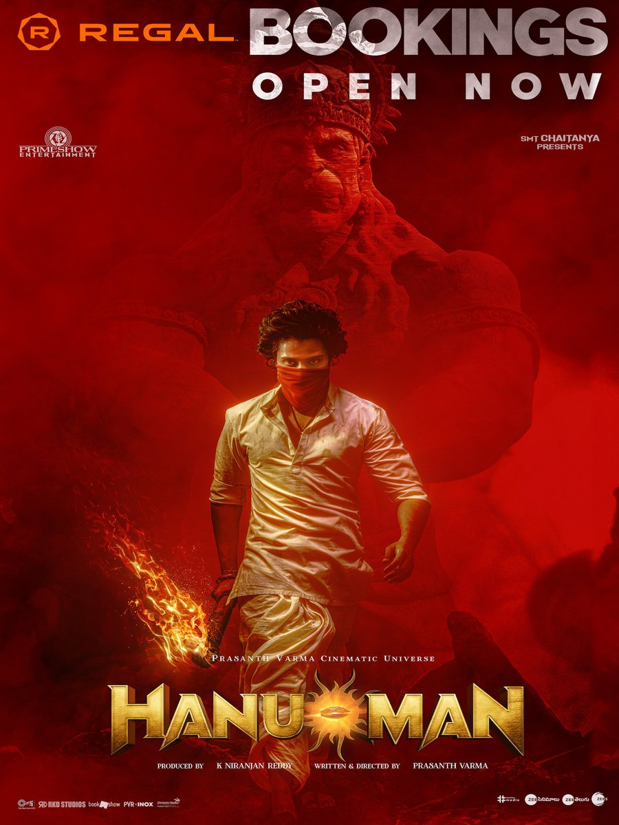 NirvanaCinemas's tweet photo. #Hanuman bookings open now in @RegalMovies
#HanuManonJAN12 #HanumanUSPremieres #HanumanTuesday https://t.co/czvIUa8ISL