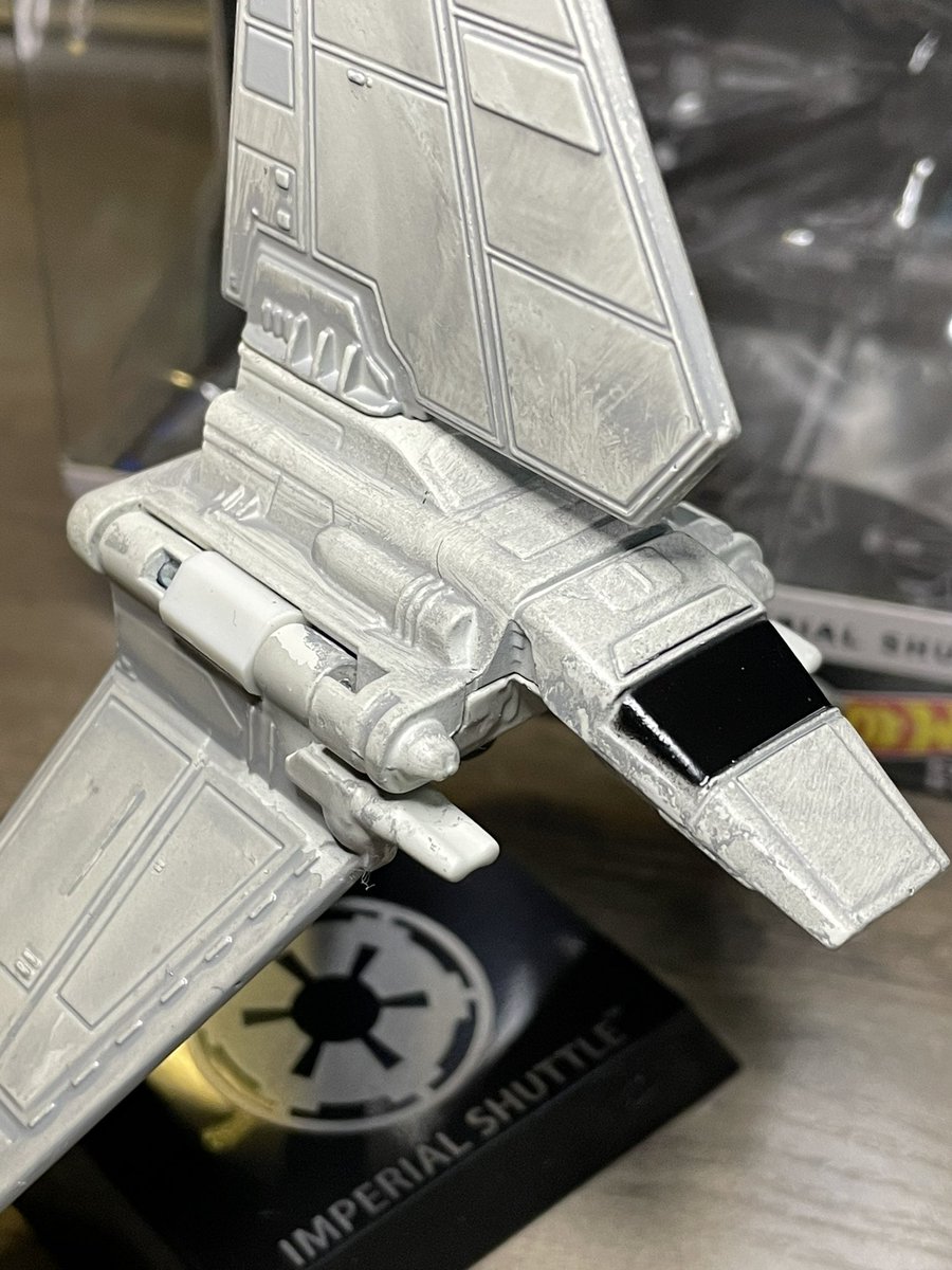 ScarifPodcast's tweet photo. Speaking of Tyderium Shuttle…just found this out in the wild! #Target #HotWheels #StarshipSelect https://t.co/mKM9KaaCyd