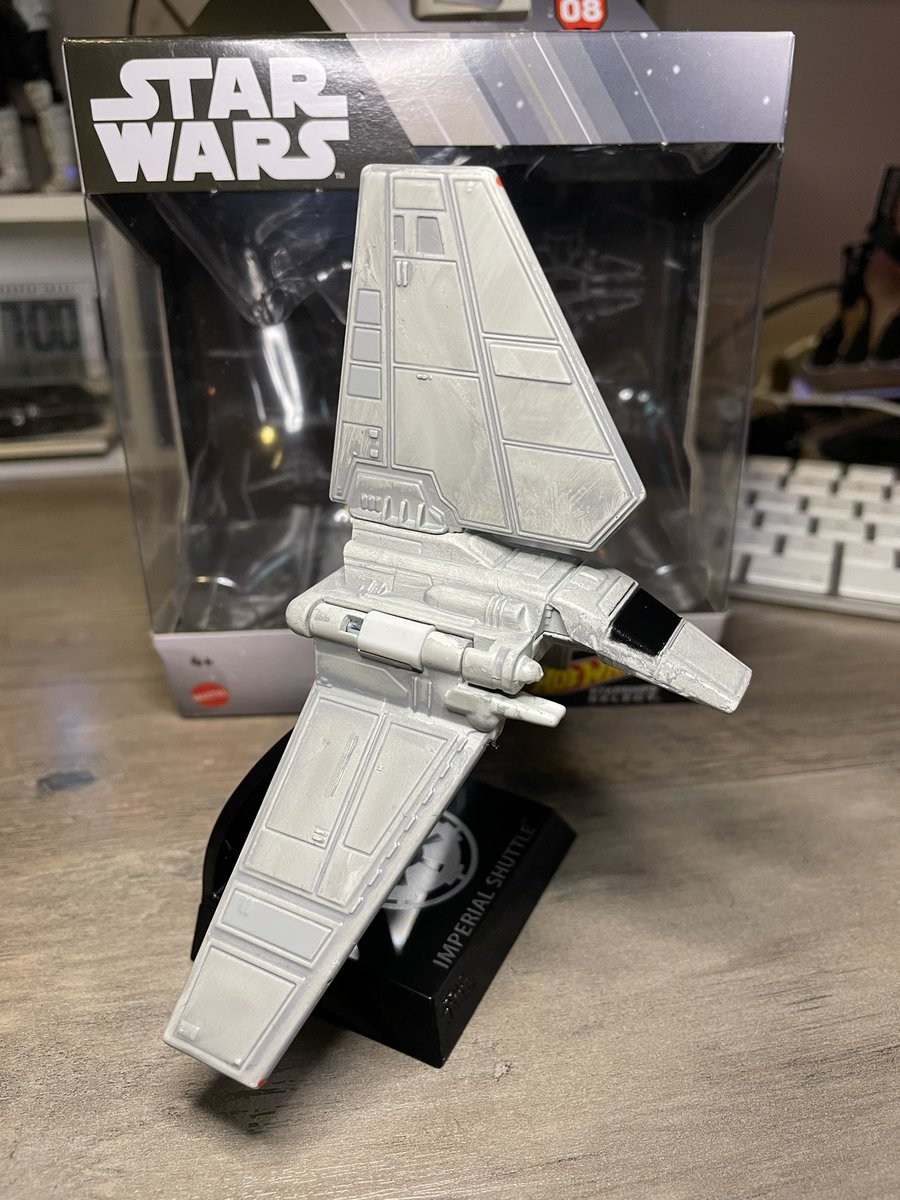 ScarifPodcast's tweet photo. Speaking of Tyderium Shuttle…just found this out in the wild! #Target #HotWheels #StarshipSelect https://t.co/mKM9KaaCyd