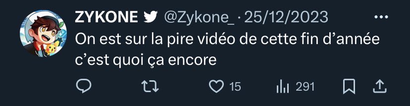 KappaTheMemes's tweet photo. @Zykone_ Pas trop mérité quand derrière c’est pour rabaisser des petits youtubeurs, ça t’aurais fait plaisir de voir ça d’un plus grand youtubeur que toi ?
La notoriété ça se mérite. https://t.co/1b3fG750ML
