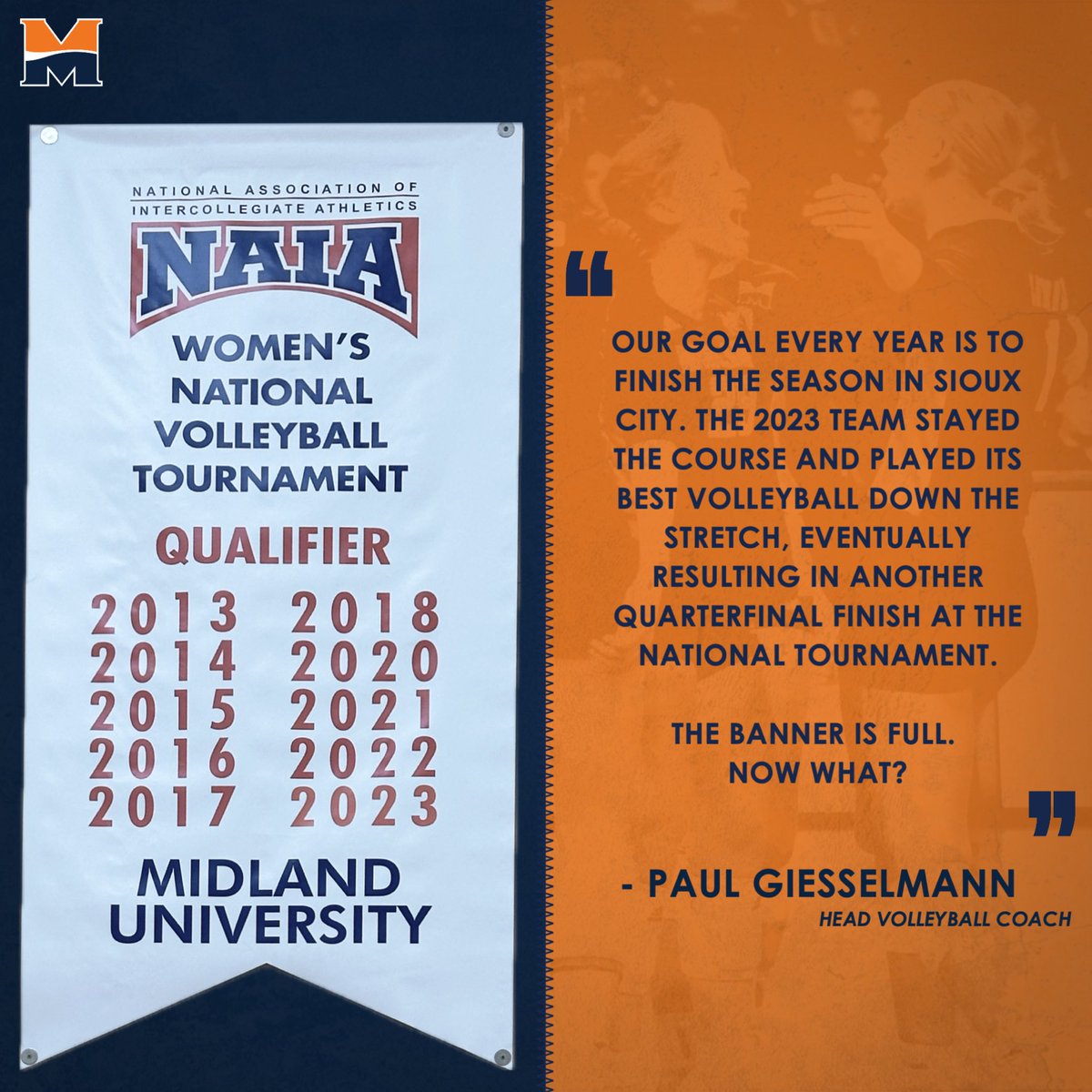 New year, full banner. 🏳️

Another stellar postseason run was recognized and added to a now completed banner. 

As Coach G stated, “Now what?”