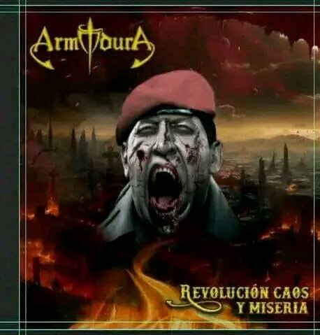 *Armadura devela arte de su nuevo álbum "Revolución , caos y miseria" (2024)*