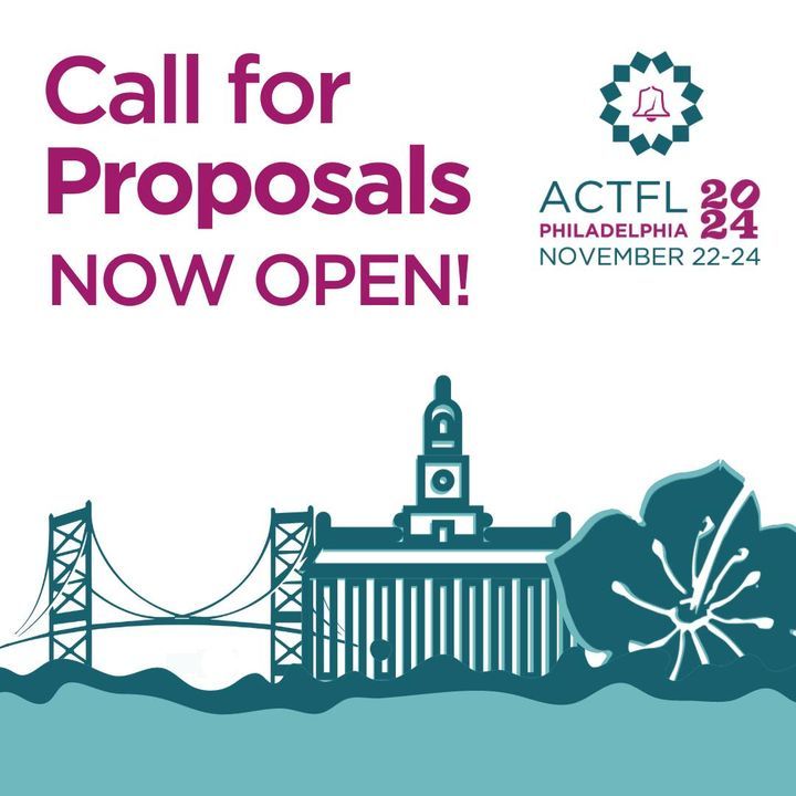 The ACTFL 2024 Call for Proposals CLOSES 1/26! To learn more and submit your proposal visit: actfl.org/actfl-2024 #ACTFL24