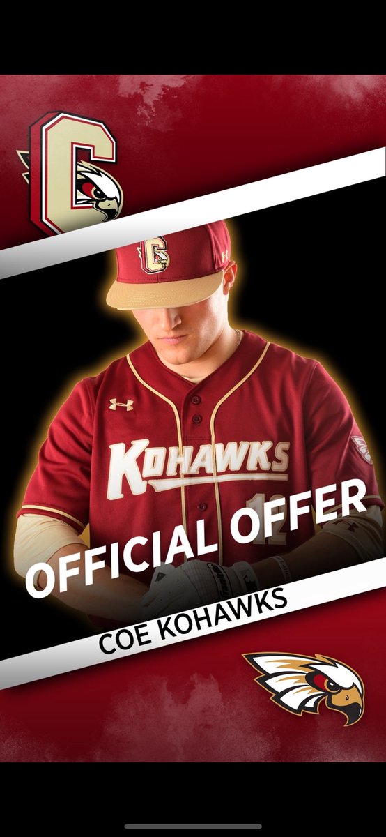 Thankful to receive an offer from Coe College to play baseball!! @CoeBaseball @CoeAthletics