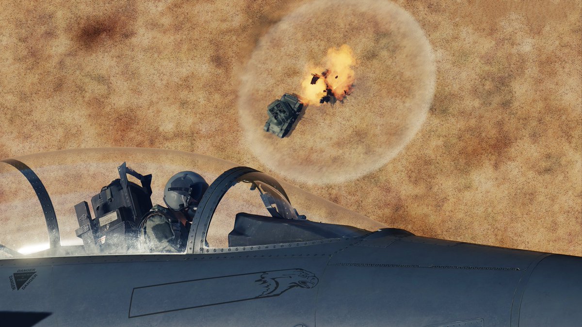 SpectreBit_'s tweet image. The glorious Weapons School F-15E departing 03L from Nellis #dcs #f15e @RAZBAM