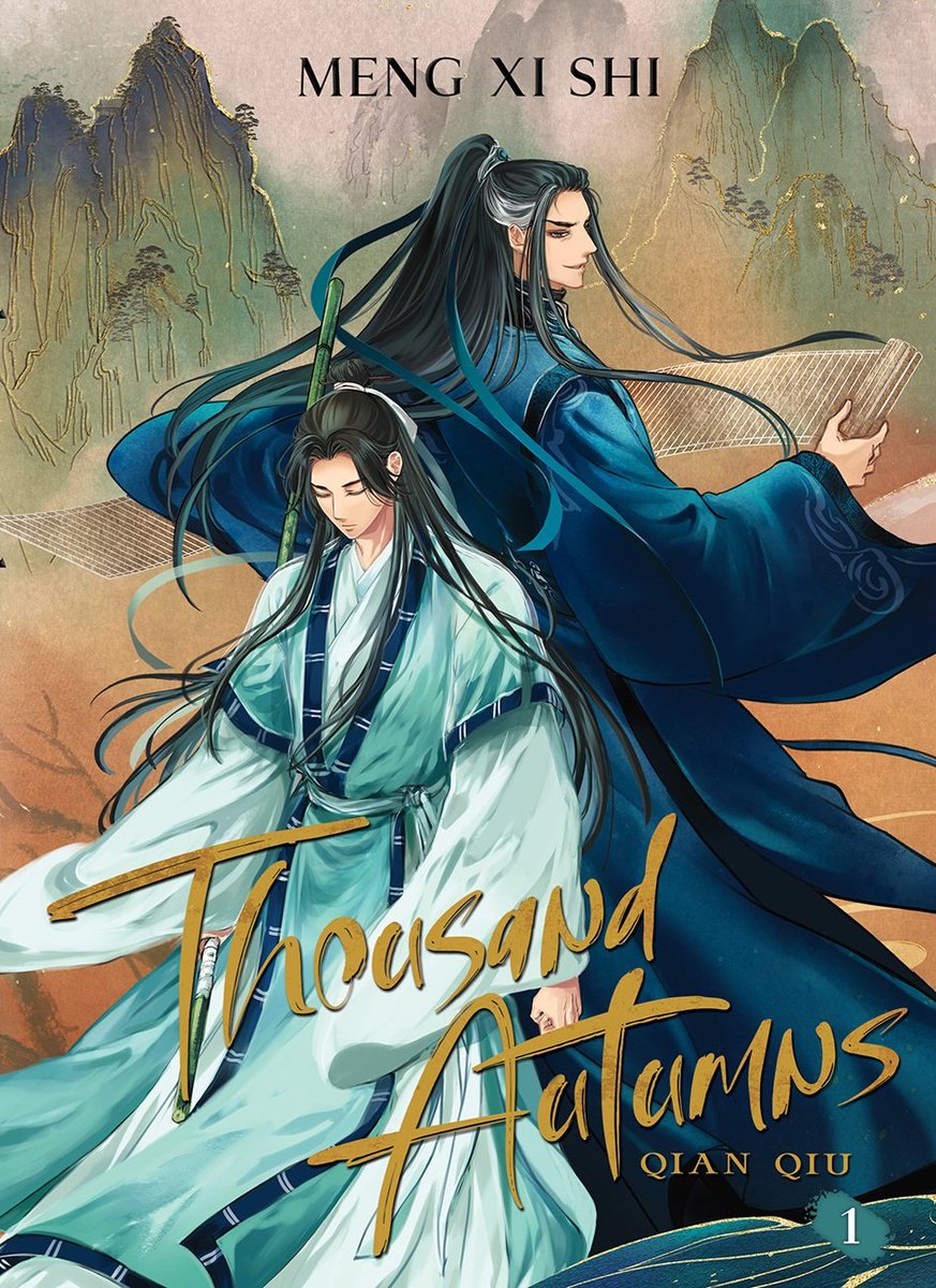 RazberryYum's tweet photo. Know what hasn't been a sad disappointment? #ThousandAutumns covers &amp; art. In honor of that I'm gonna giveaway the first 3 volumes to 2 lucky winners! 
🦌 Must be 18+*
🦌 Like &amp; RT to enter (No need to follow)
🦌 Int'l shipping ok**
🦌 Deadline to enter January, 11th, 11 PM PST https://t.co/AfHaqjuMOZ