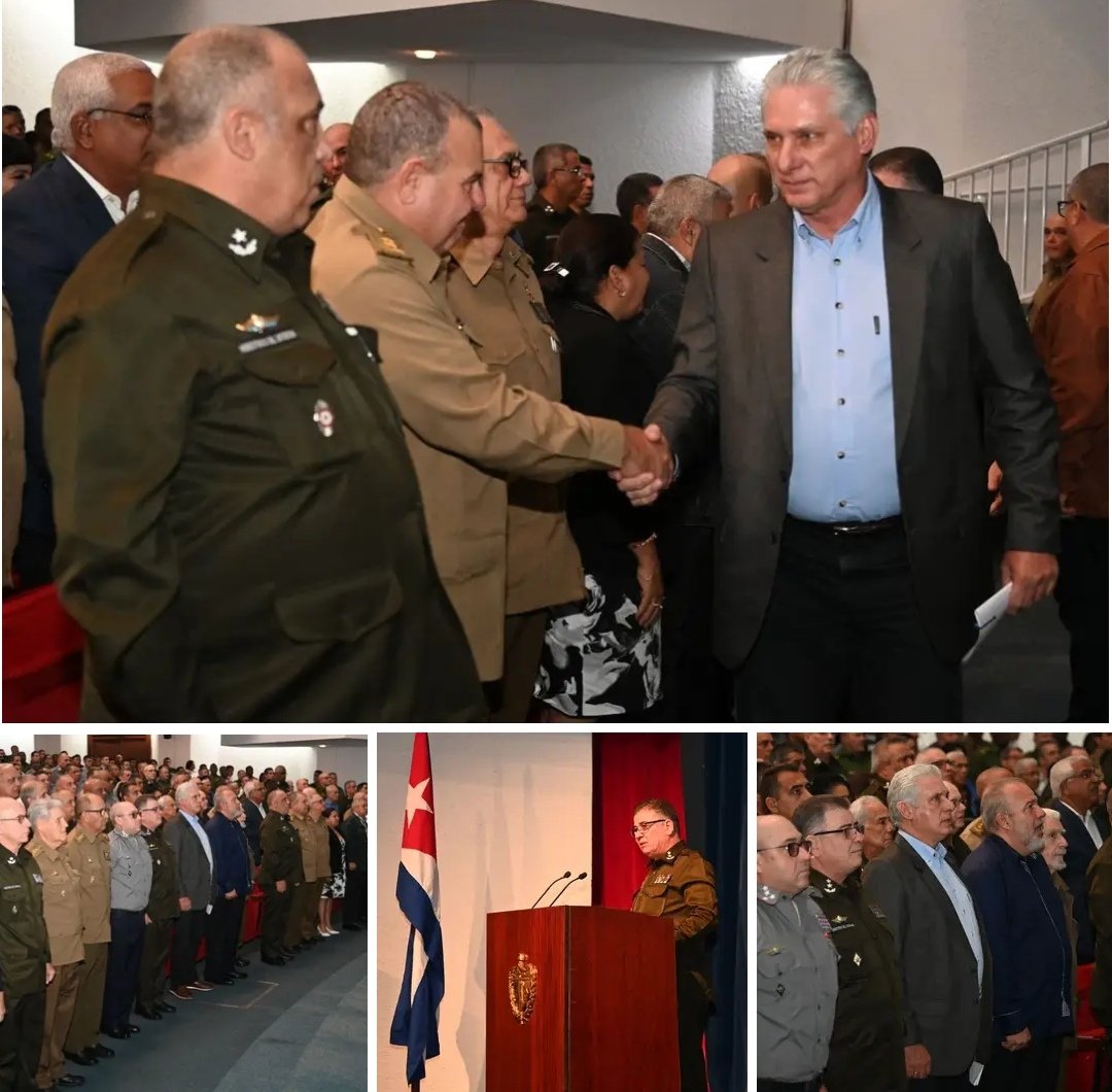 AlmaCamila1985's tweet photo. @JorZRC @DiazCanelB @PresidenciaCuba @DeZurdaTeam_ @yordanyhabana @CalderinDora @Lamaga3080 @ErnestoSV8 @FrankLPortal @PedritoRojo83 @gabyisla89 @YamilkaRod83334 El Presidente @DiazCanelB felicitó y reconoció el trabajo de nuestros #HeroesDeAzul yo también #CreEnTi. 

Acto nacional por el aniversario 65 de la creación de la PNR.
@minint_cuba https://t.co/5MJrZGAjdf