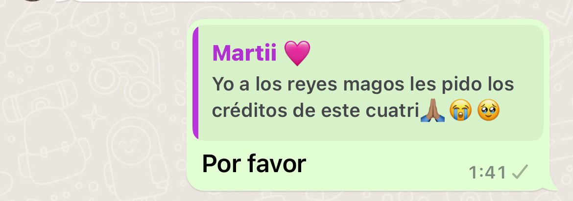 Espero levantarme mañana y verlos debajo del árbol