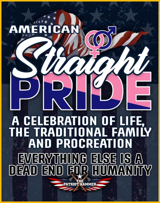 #Periklesdepot #MAGA #AmericaFirst 💯 SHOW YOUR STRAIGHT PRIDE! 💯