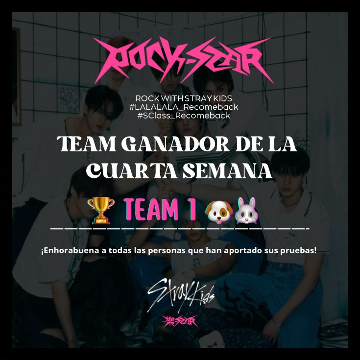 kae_stay's tweet photo. El team 1 es el ganador de la 4ta semana, y el país q se lleva el bubble x más puntaje es PERÚ!!!  

ROCK WITH STRAY KIDS

El ganador del sorteo de bbl: @Felix_es_mio  ¡Felicitaciones! 🥳🥳🥳

#LALALALA_Recomeback #Sclass_Recomeback https://t.co/MELWSzcmSi