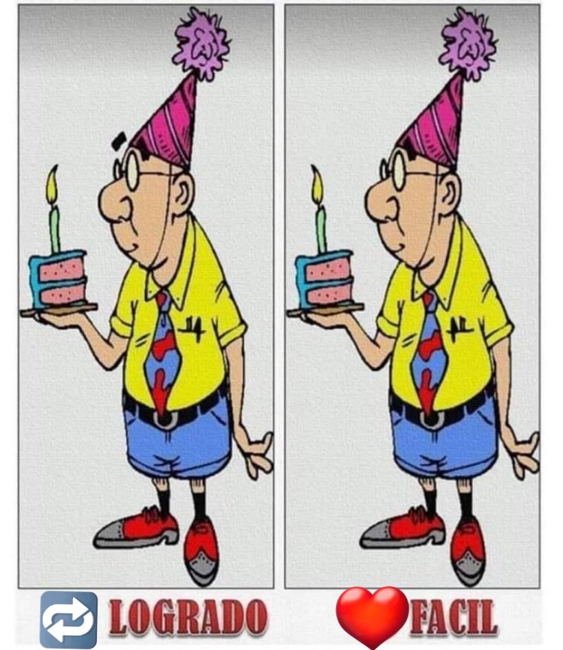 Encuentra 3 diferencias.