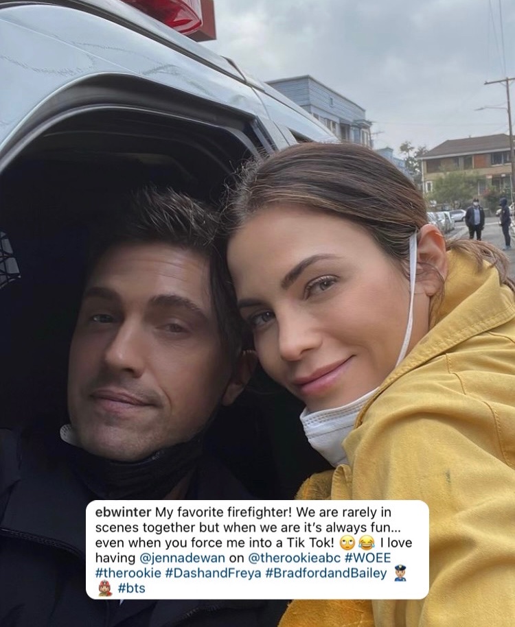 TheShopTalkPod_'s tweet photo. Bringing this back since Eric is now the one getting people into TikTok! 😜 #TheRookie #WitchesOfEastEnd https://t.co/e1DEG3hUTv