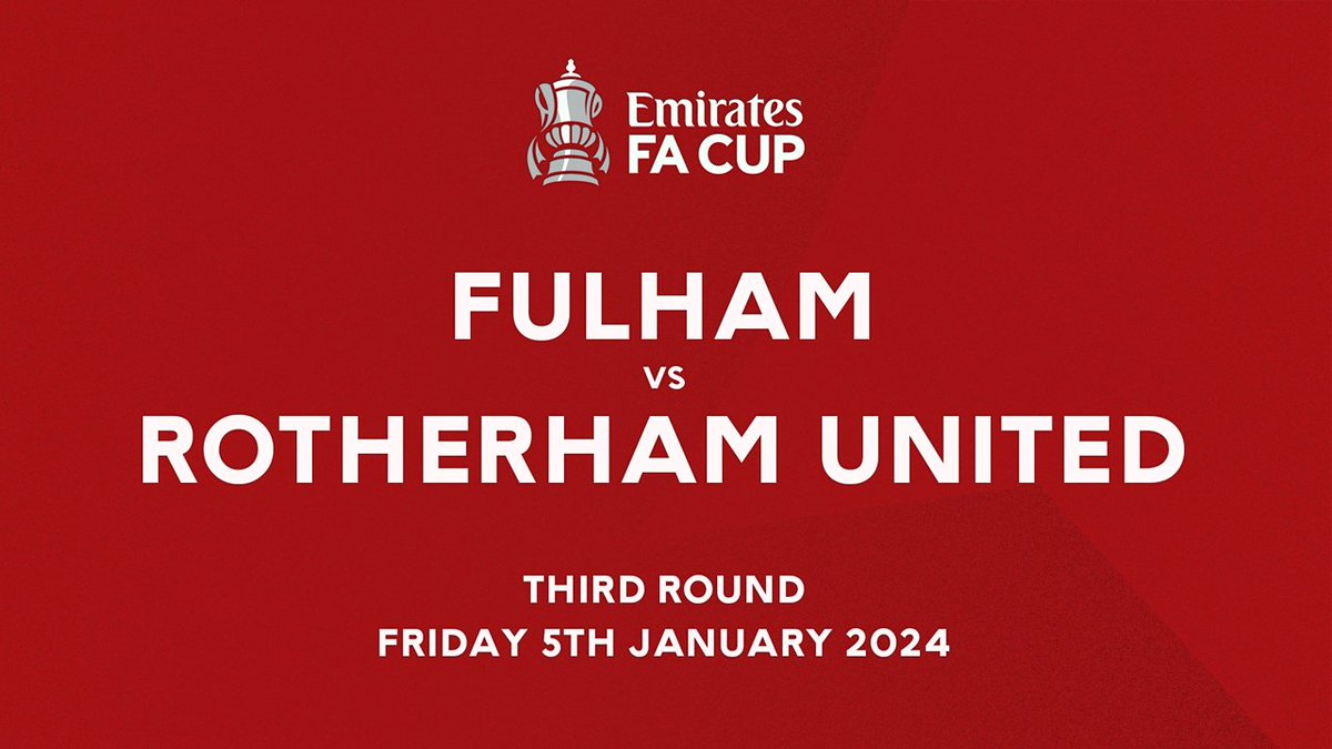 Fulham vs Rotherham United Live Streaming and TV Listings, Live Scores, Videos - January 5, 2024 - FA Cup