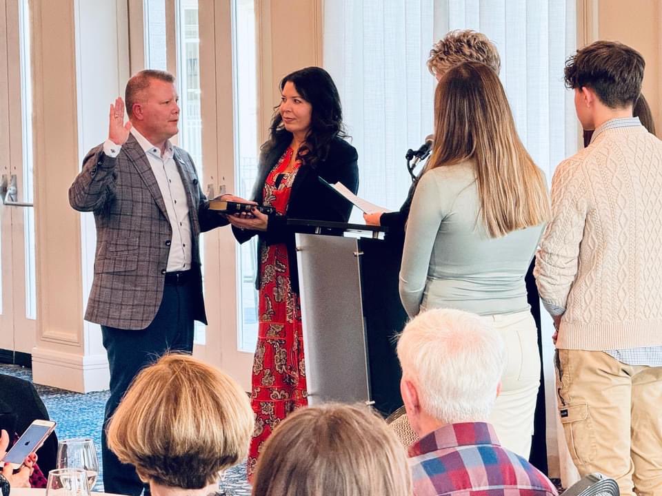 Made it official today during my swearing in ceremony at the Bridgewater Club.