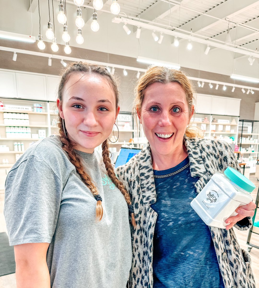 I loved seeing one of my former students working at Buff City Soap.