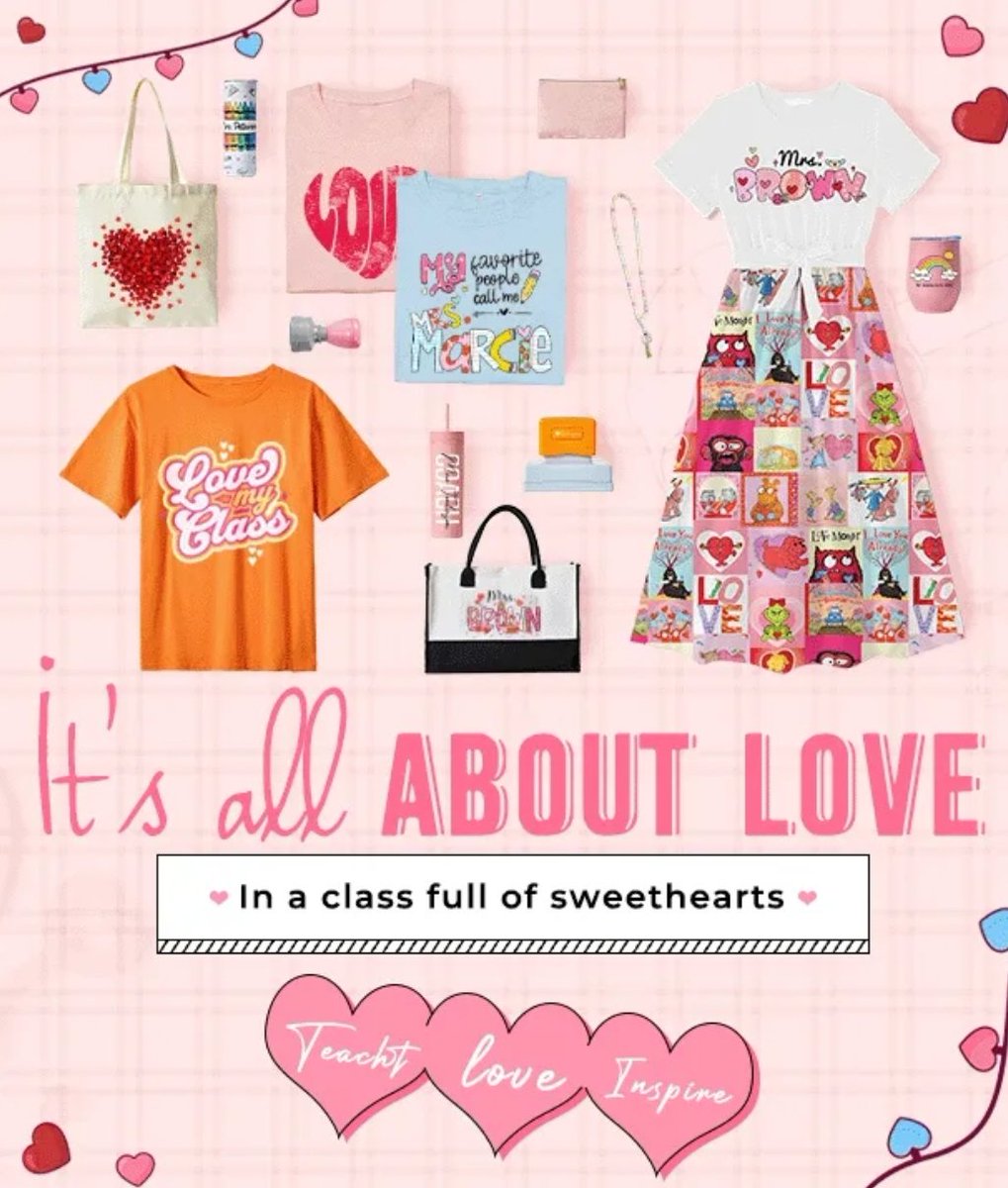 Check this out! Their stuff is so cute but takes weeks, do order your valentines, 100th Day & St Patrick's Dat shirts now! #teachertwitter #twitteredu #elementaryschoollife #sale #ad teachersgram.pxf.io/LXY05O