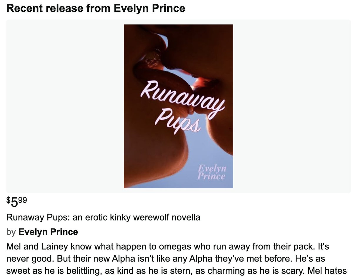 eenslaved's tweet photo. Evelyn Prince @BrattyPrettySub has new werewolf erotica out!!!!! https://t.co/DcNPH5KmOs https://t.co/WSajZSTomo