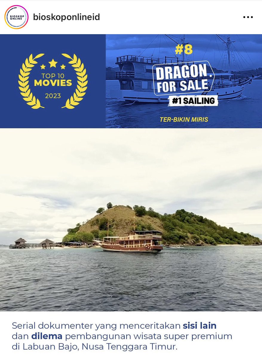 Film Dragon for Sale #1 Sailing menjadi Top 10 Movie 2023 di @BioskoponlineID .
Terima kasih untuk kawan id yang sudah menonton 🙌🏻

#dragon4sale #bioskoponline #idbaruid