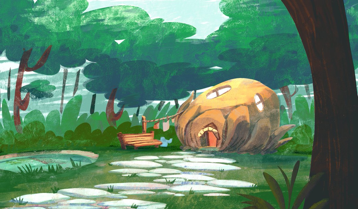 westgari's tweet photo. Tiny weepinhome T v T #sketches #conceptart #visdev #illustration https://t.co/W29eTS7bri