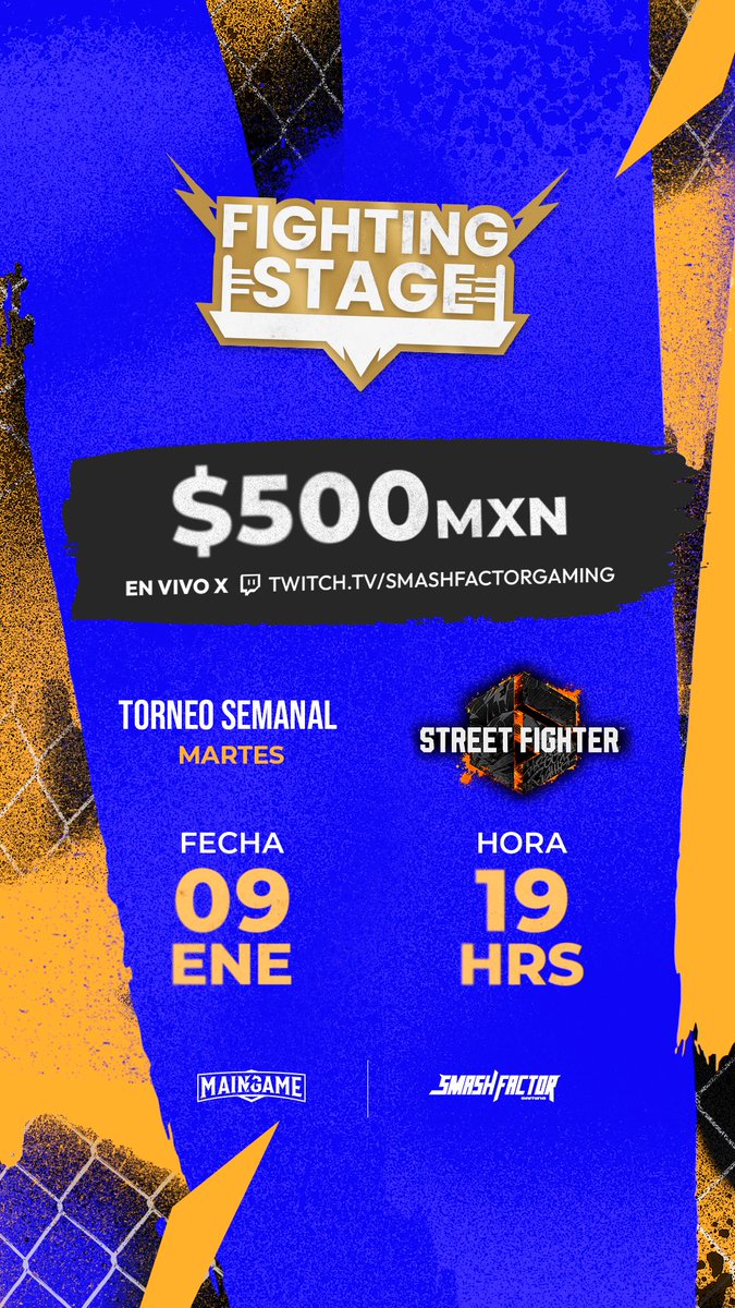 🎉 ¡Nuestros torneos semanales de Fighting Stage están de vuelta! Iniciamos el año con energía máxima 🚀. ¿Listo para competir? Checa el link en los comentarios y únete a la batalla.