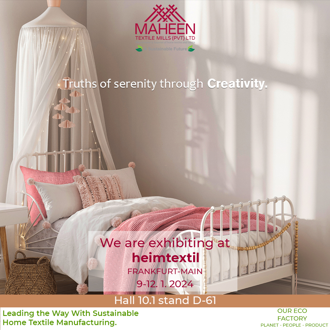 Maheentex's tweet photo. Now the time is very near to meet together. Immerse yourself in a sensory experience as we unveil our latest collections that redefine the art of home textile. Let's connect, inspire &amp; explore the limitless possibilities that Heimtextil-2024 holds for us.  See you at Heimtextil. https://t.co/qUMITlhiGH