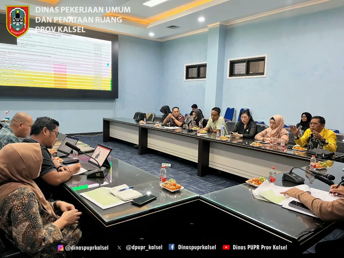 dpupr_kalsel's tweet photo. Konsultasi Komisi III DPRD Kabupaten Kotabaru terkait Dukungan Pemerintah Provinsi terhadap Dukungan Infrastruktur di Kabupaten Kotabaru
--

#SigapMembangunNegeri
#pemprovkalsel
#dinaspuprkalsel
#pupruntukbanua
#bergerak
#kalselbergerak
#kalimantanselatan
#kalselmaju https://t.co/zodqv3gkHC