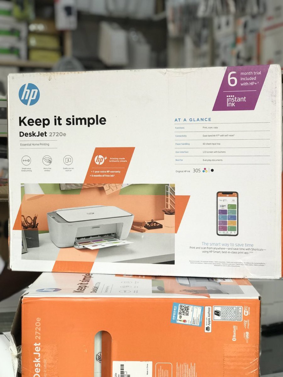 MCITY Ghana on X: HP DeskJet 2720e All in One Printer Price: 1,300 Cedis  Delivery service 🚚 available nationwide at a fee. Kindly contact us via  our DM or call us on