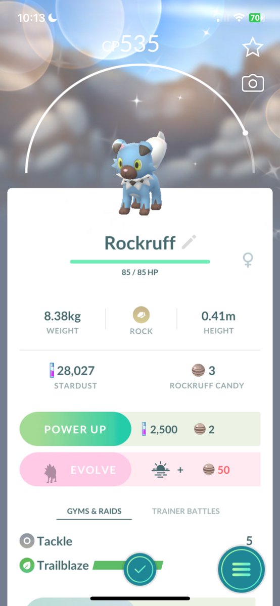 LarryMSN's tweet photo. Shiny Dusk Rockruff https://t.co/vQSmcNVQLV