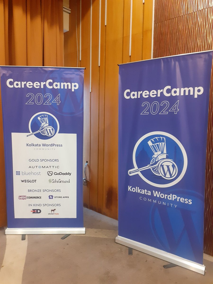 dreamcontent's tweet photo. Live from the venue of the 1st ever CareerCamp in India initiated by  #WordPress , and organized by WordPress Kolkata Community. 
#cckolkata #cckolkata2024 #storeapps #automattic #bluehost  #godaddy #siteground #weglot https://t.co/G0DxhFgnOh