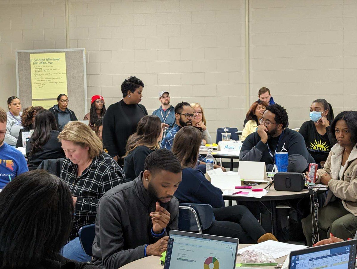 conley4kids's tweet photo. Thanks to our ⁦@MNPS_STEAM⁩ Science coaches for leading a mega middle school collaborative planning session ⁦@JohnEarlyMMM⁩! Teachers from across ⁦@MetroSchools⁩ prepped together- super awesome as most are singletons for their grade level. Q3 let’s go! 🏃 🧪 🧬 https://t.co/cWX0ztiWgm