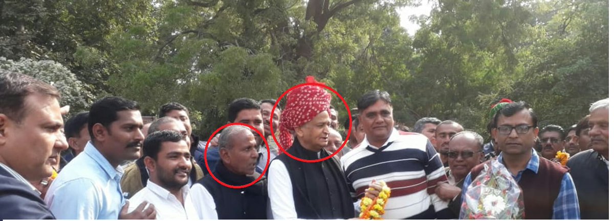 vijaygajera's tweet photo. Ex-Congress MLA Mewaram Jain has raped a woman and was asking for minor girls.

A bamboo was in the private part of the victim in front of her minor friend.

These all happened when he was an MLA and no action was taken against him.

Now @zoo_bear will post his photos with Rahul Gandhi, Gahlot, and other congress leaders and will ask for justice as he is an unbiased fact-checker!