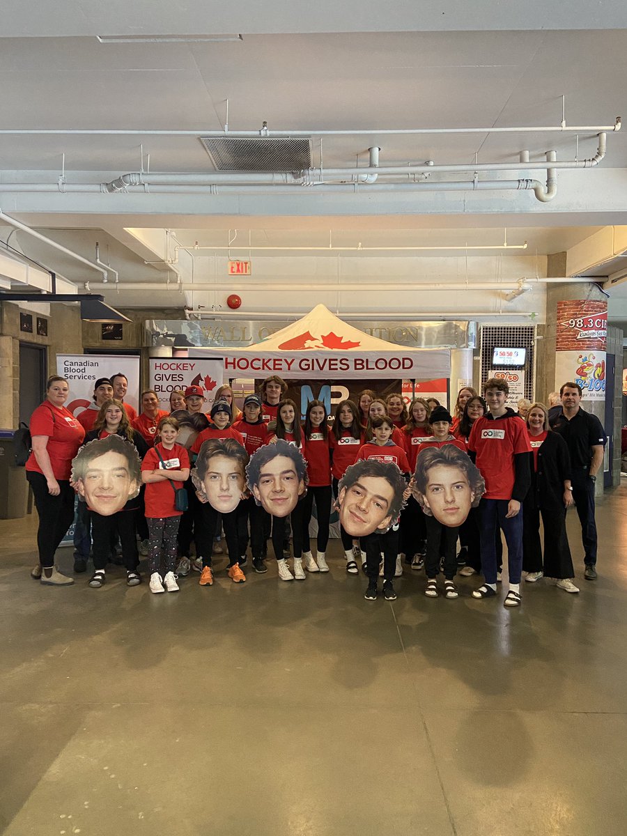 Thank you #Kamloops for helping <a href="/sydor_dylan/">Dylan Sydor</a> and <a href="/emmitt_finnie32/">Emmitt Finnie</a> crush their goal by raising $6500 in support of <a href="/CanadasLifeline/">Canadian Blood Services</a> . 🔥

An exciting night that couldn’t have been possible without the many volunteers, donors and sponsors. 
<a href="/blazerhockey/">Kamloops Blazers</a> | <a href="/TheWHL/">Western Hockey League</a>