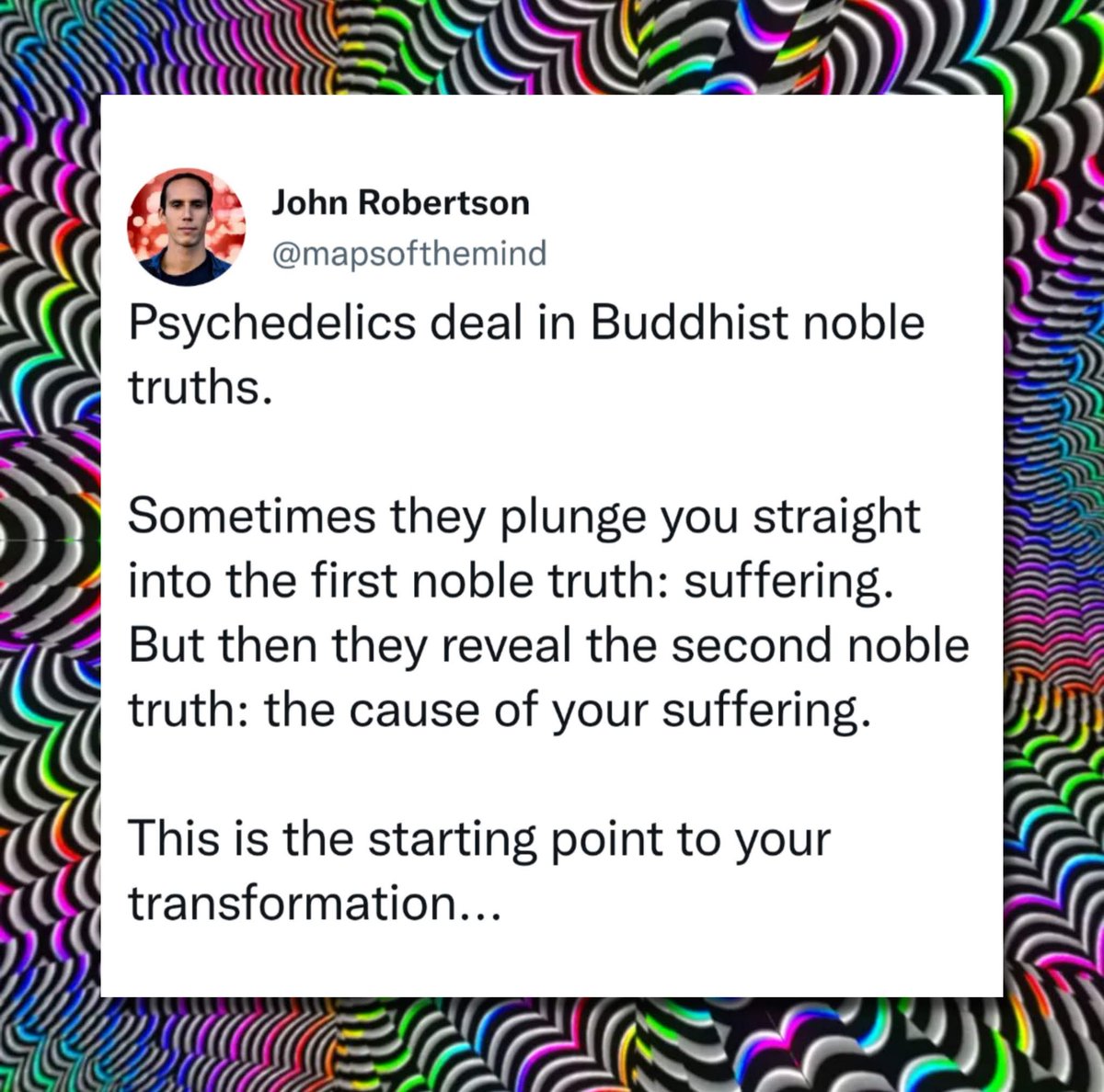 Did psychedelics transform you at all? 🧙‍♂️
