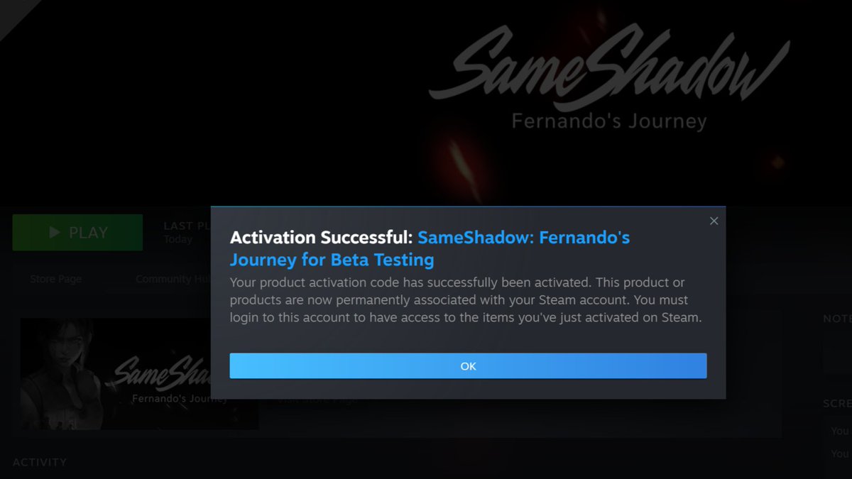 SameShadow: Fernando's Journey is now going into Beta Testing! 🥳🥳
If you're interested in trying it before release, send me a message. 
#steam #betatesting #indiegame #gametester
