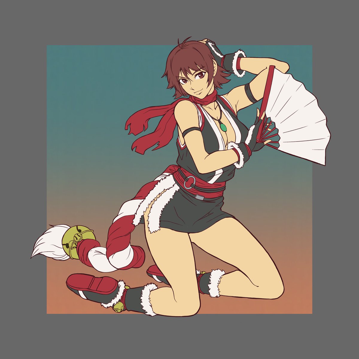 Art0408Spoon's tweet photo. Mai Shiranui! This alternate costume definitely made its maximum impact. https://t.co/HFWC0VcfTO