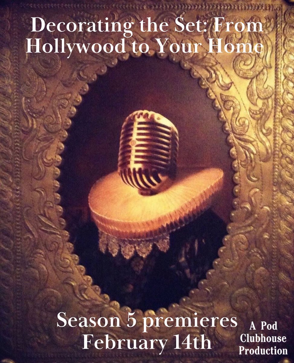 bethkushnick's tweet image. As the Set Decorator by your side I am thrilled to announce we are back for Season 5 of #decoratingtheset with great new guests and insights. Listen wherever you get your podcasts starting February 14th. 🎤 🎬 Image by Andy Zig #setdecorator #setdecor #decorinspo #podcast