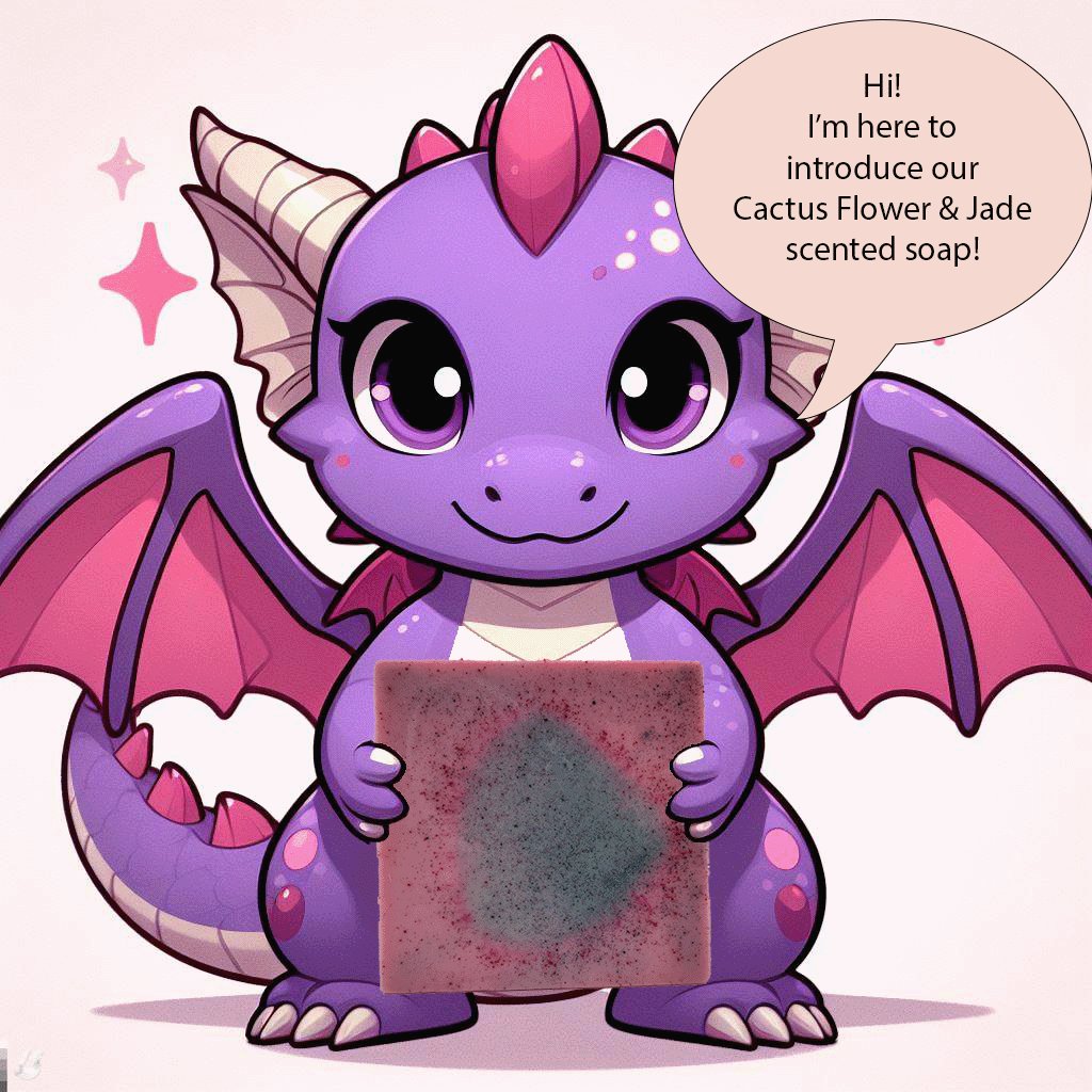 🌵🌸 Say hello to our new scent: Cactus Flower &amp; Jade soap! 🌸🌵

🌿 Experience the desert's allure with this unique blend. 
🌟 Eco-friendly, cruelty-free, and beautifully crafted. 
🎁 Perfect for gifting or self-pampering.