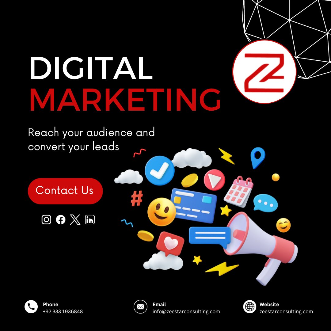 Crafting Conversations, Inspiring Conversions. Your brand story, told across social channels. Let’s create a digital buzz together.

Follow <a href="/zstarconsulting/">Star Consulting - LLC</a> for more❗

Visit our website: zeestarconsulting.com

#DigitalMarketing 
#socialmediamarketing 
#MarketingStrategy