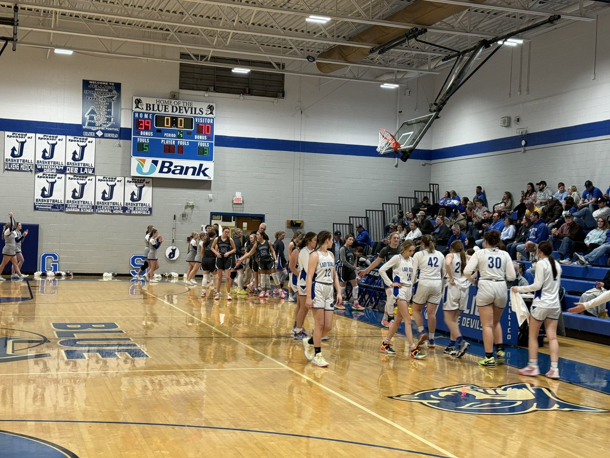 Russell77JT's tweet photo. The Jellico Blue Devils defeated Wartburg 77-36 tonight at home. The Lady Blue Devils lost to Wartburg 70-39. @lafollettepress https://t.co/iYi4WINUZk