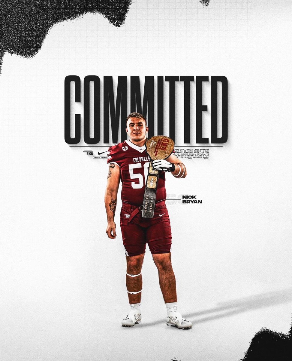 I’m excited and proud to announce my commitment to Eastern Kentucky University. Thank you to <a href="/EKUWWells/">Walt Wells</a> and <a href="/Erik_Losey/">Erik Losey</a> as well as the rest of the staff. Go ‘Kerns!
#E2W