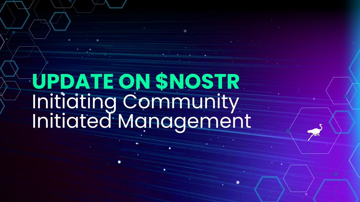 LnfiNetwork's tweet photo. 📢In line with the core principle of $NOSTR as an ownerless asset, we're empowering $NOSTR asset owners to take the lead in steering the direction &amp; development of the $NOSTR ecosystem.

Find out more
https://t.co/Y3rqwItSi0

#Bitcoin  #taprootassets #LightningNetwork https://t.co/CAlNEeG0xK